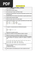 Control Engineering Question Bank Cia2