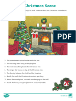 A Christmas Scene Preposition Activity Sheet