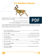 Rudolphs Relative Clauses Activity Sheet
