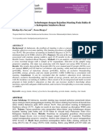 Faktor-Faktor Yang Berhubungan Dengan Kejadian Stunting Pada Balita Di Puskesmas Unter Iwes Kabupaten Sumbawa Besar