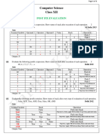 Computer Science Postfix Evaluation