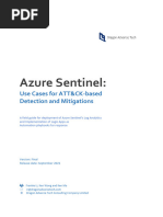 Azure Sentinel Use Cases For ATT CK Based Detection Mitig