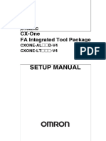 Setup Manual: CX-One FA Integrated Tool Package