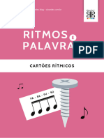 Ritmo e Palavras Cartoes Ritmos