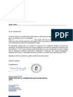 Carta de Ingreso