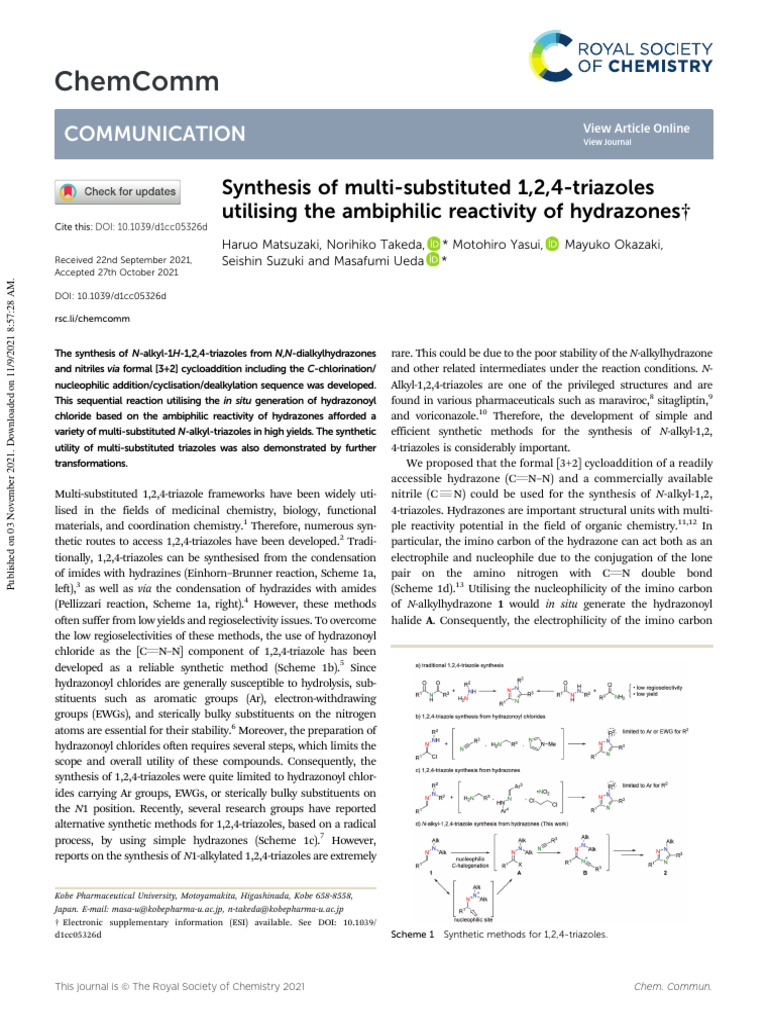1 2 4 TRIAZOLE intelligence overview