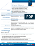 Folleto Informativo Micuenta Citibanamex Ley de Transparencia