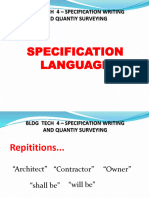 Topic 05 - Specification Language