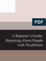 A Reporters Guide To Reporting About People With Disabilities - Media - Guide