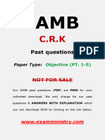 Jamb CRK Questions 1 5
