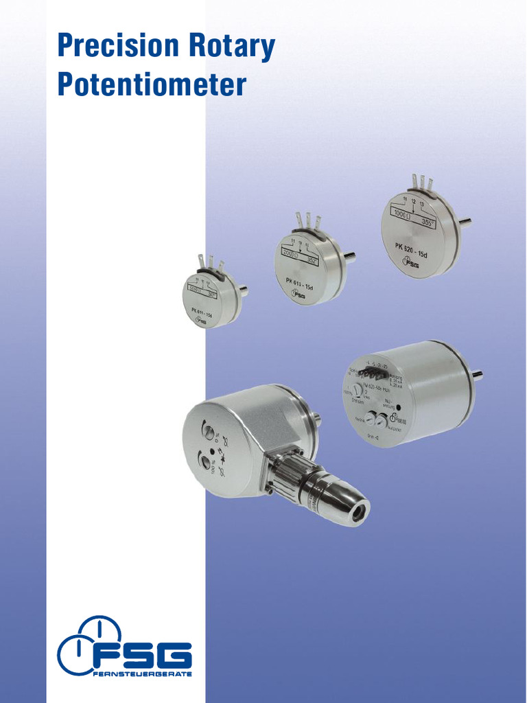 PK620 Precision Rotary Potentiometer | PDF | Electrical Resistance And ...