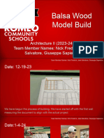 Balsa Wood Model Build - Group D