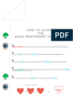 How To Access The ASADI Mentorship Documents