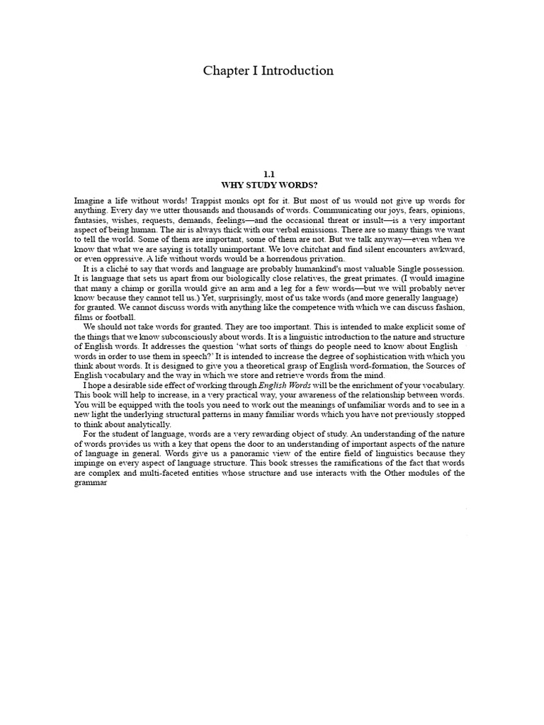 Chapter 1 Pdf English Language Word