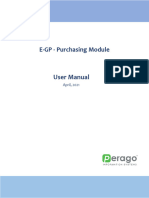E-GP Training Manual Purchasing V1.0