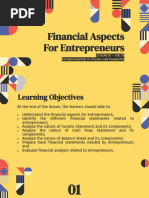 LESSON 07 - The Financial Aspect For Entrepreneurs