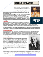 Russian - Revolution - Common - Core - Reading - Worksheet