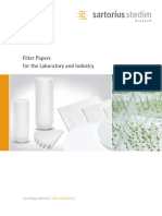 Filter Papers For The Laboratory and Industry