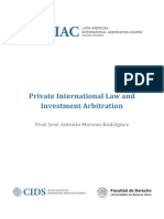 MORENO RODRÍGUEZ. Antonio. Private International Law and Investment Arbitration