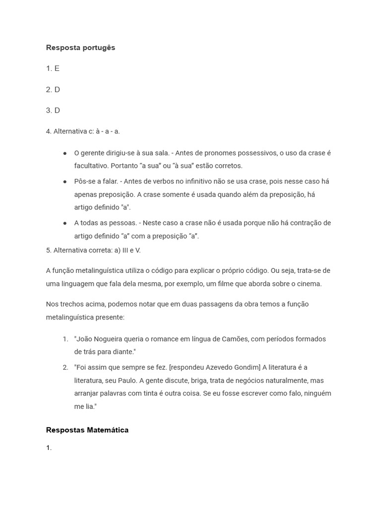 Respostas Pdf Equação Quadrática Juros
