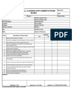 Checklist For External Wall Cladding With Bison - Gypsum Board