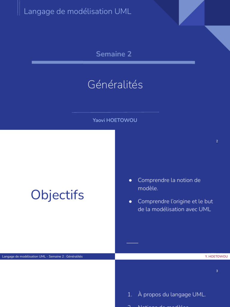 Introduction au langage UML | PDF | Langage de Modélisation Unifié ...