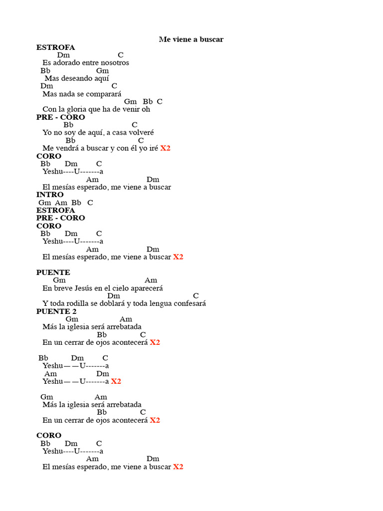Me viene a buscar | PDF