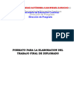 Formato para Diplomado