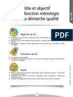 Rôle Et Objectif de La Fonction Métrologie Dans La Démarche Qualité