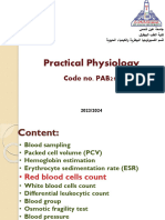 Red blood cells count