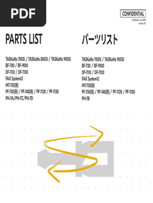 Ta 7003i Ta 8003i Ta 9003i Parts r.8 Assc | PDF