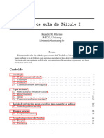 Notas de Aula de Cálculo I: Conteúdo