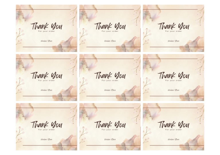 Thank You Card | PDF