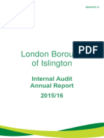 Internal Audit Annual Report 2015-16 - Audit Committee 20-09-16