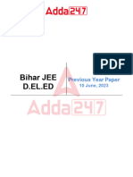 Bihar JEE D.EL - .ED Official Paper Held On - 10 June 2023 1
