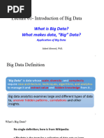 Introduction of Big Data & Applications