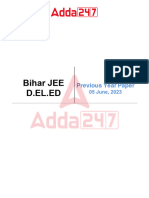 Bihar JEE D.EL 2.ED Official Paper Held On - 05 June 2023 1