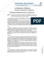 Boletín Oficial Del Estado: Ministerio de Derechos Sociales Y Agenda 2030
