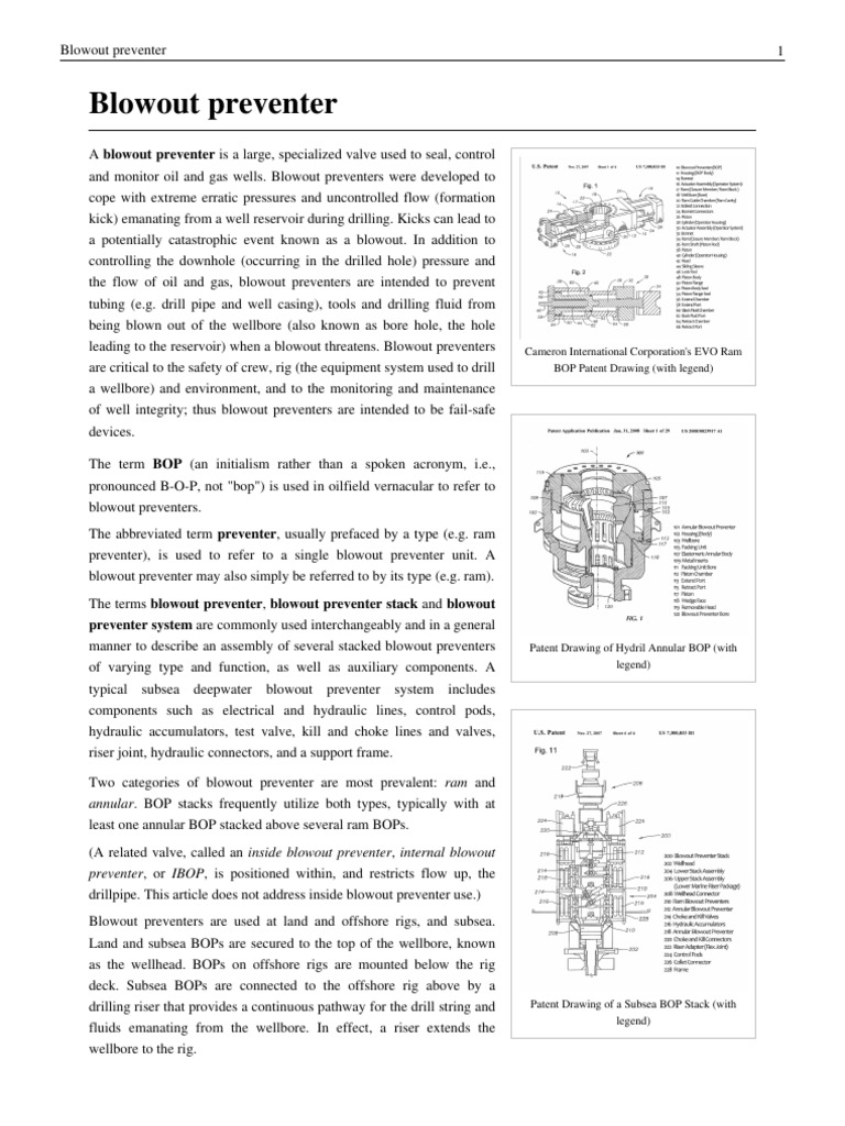 Bop | PDF | Blowout (Well Drilling) | Fuel Production