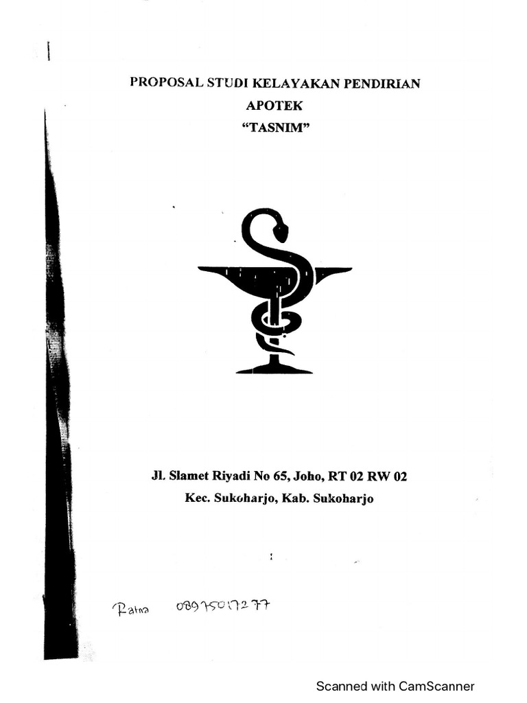 Studi Kelayakan Apotek Tasnim Pdf
