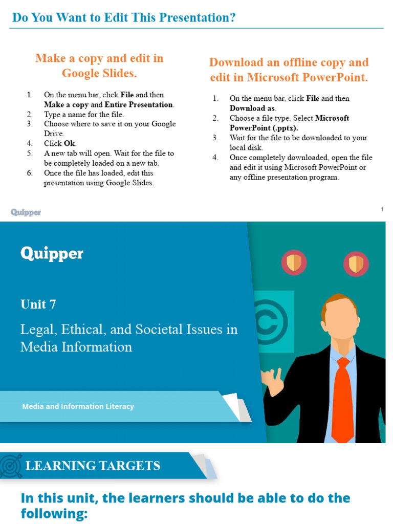 MIL 11 12 Q3 0701 The Ethical Use of Media Information | PDF ...
