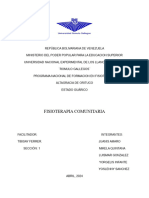 Fisioterapia Comunitaria