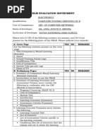 CBLM Evaluatio Instrument