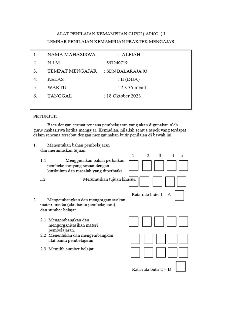 Apkg 1 Dan 2 | PDF
