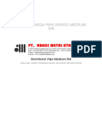 DAFTAR HARGA PIPA SPINDO MEDIUM SNI - PT. Abadi Metal Utama