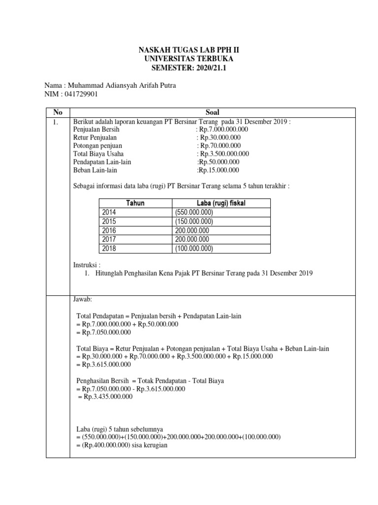 Tugas 4 Lab Pph Ii Pdf