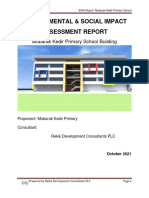 Mubarek Kedir Primary School Building EIA Report