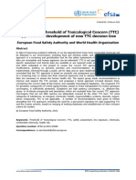 EFSA Supporting Publications - 2016 - Review of The Threshold of Toxicological Concern TTC Approach and Development of