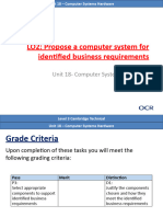 LO2: Propose A Computer System For Identified Business Requirements