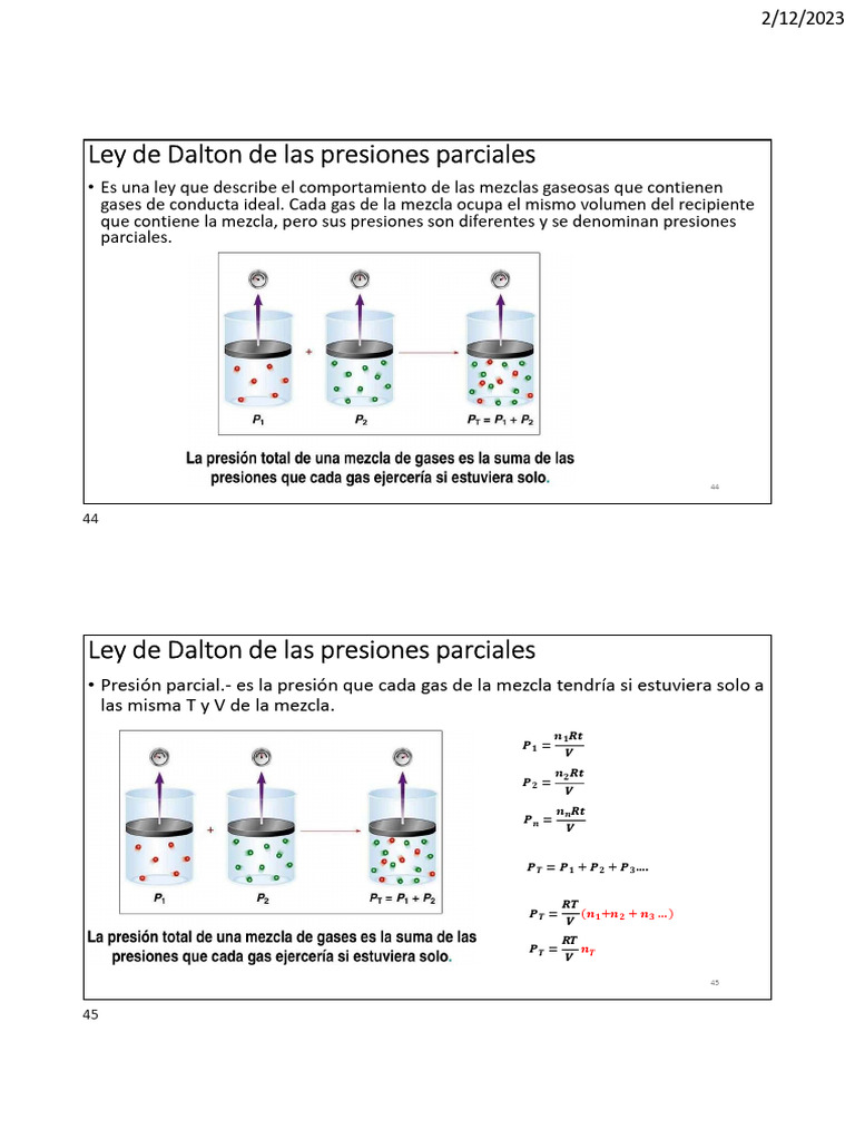 Leyes de Gases Ideales y Reales | PDF | Gases | Difusión